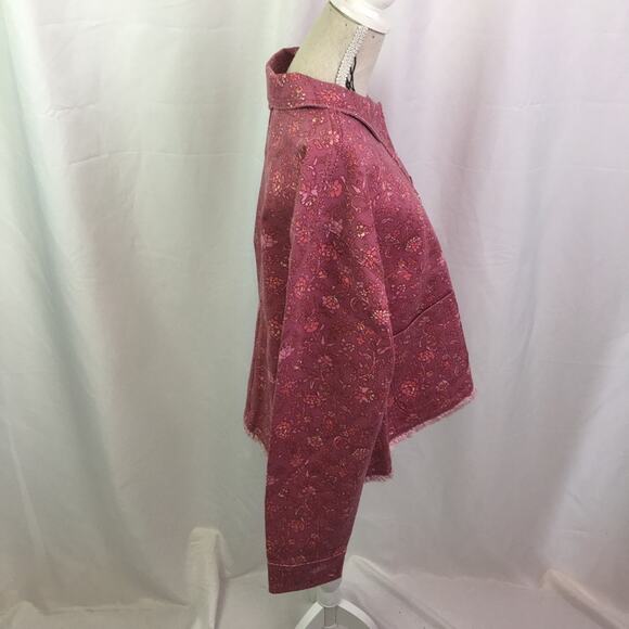 Isaac Mizrahi Live True Denim Fringe Hem Jacket S - Picture 8 of 13